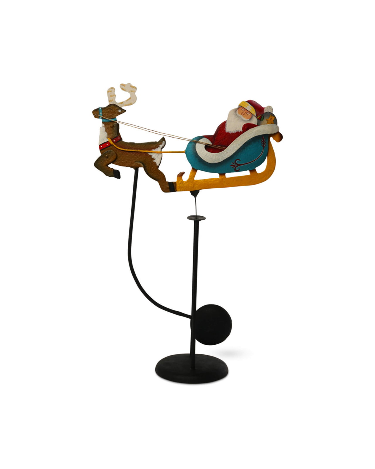 Santa's Sleigh Swinging Decoration