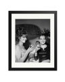 Claudia Cardinale and Romy Schneider Black / Medium