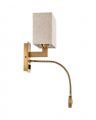 Reading wall lamp antique brass