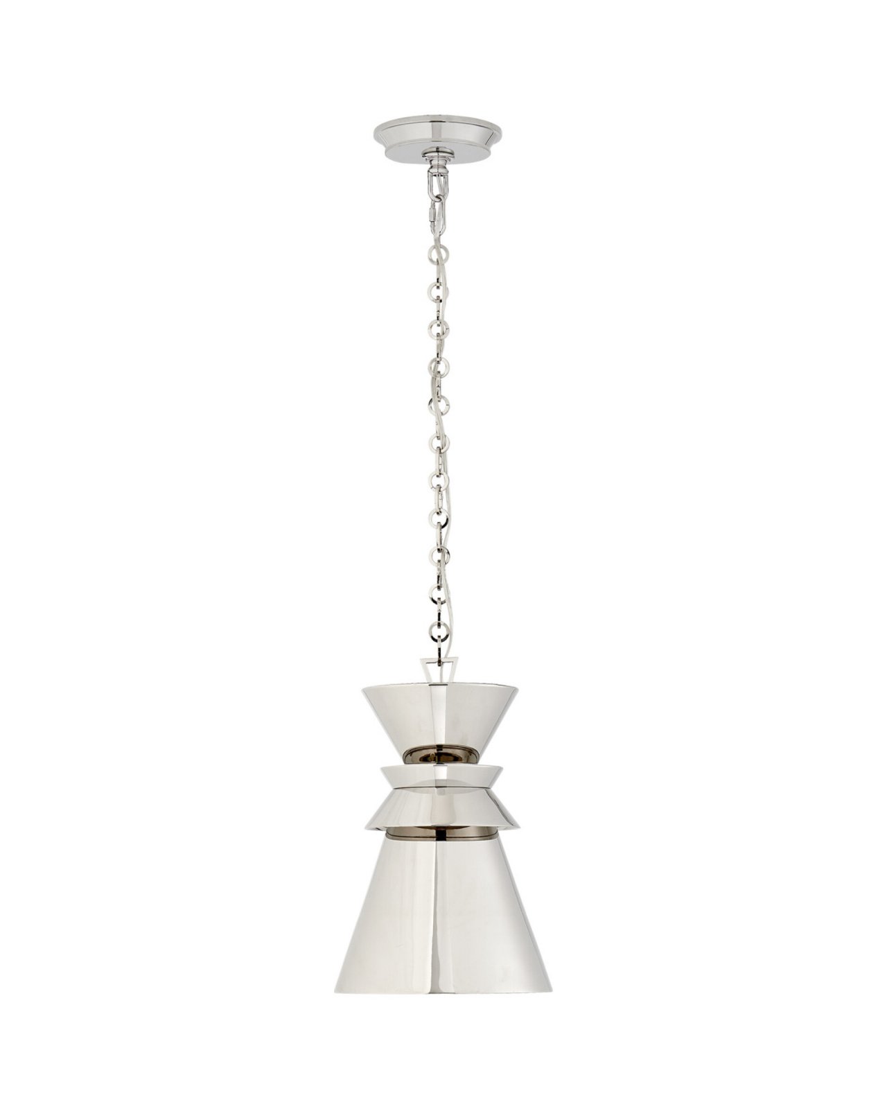 Alborg Small Stacked Pendant Polished Nickel