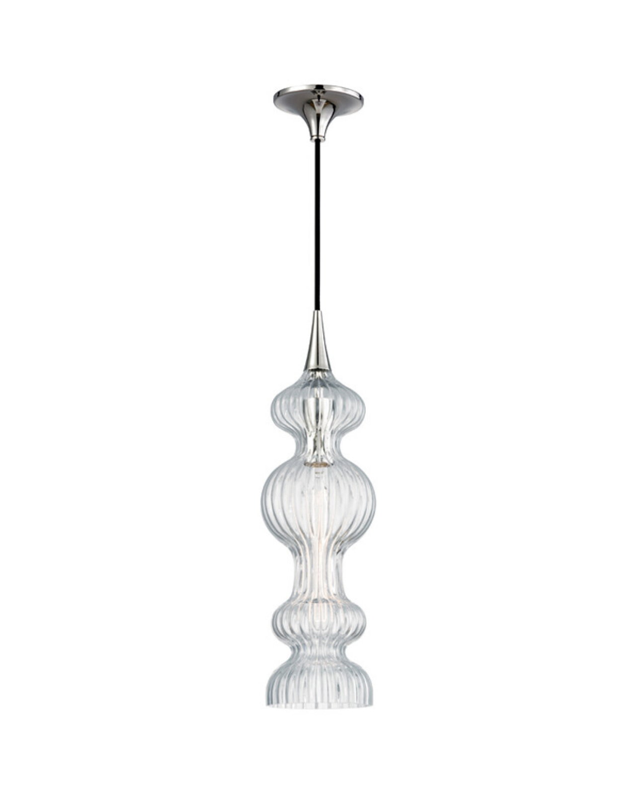 Pomfret Pendant Polished Nickel