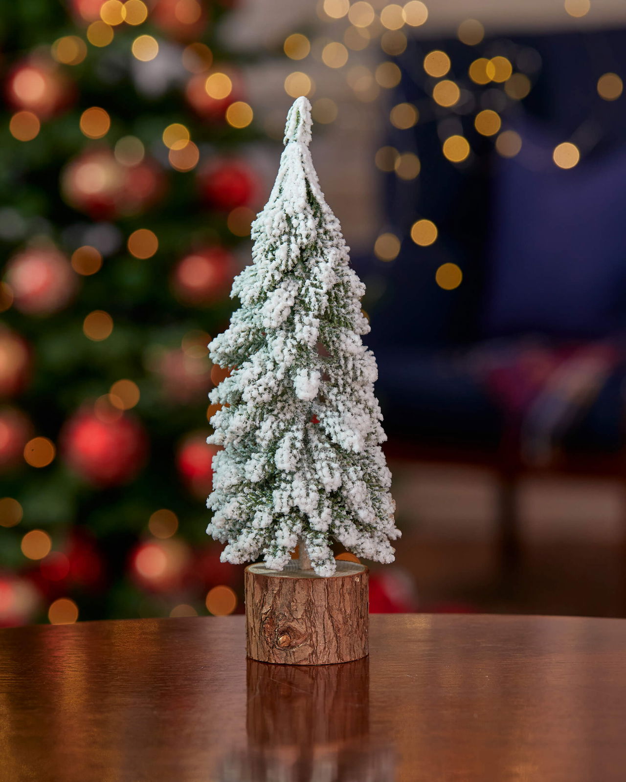 Snowy Tree Christmas Decoration White