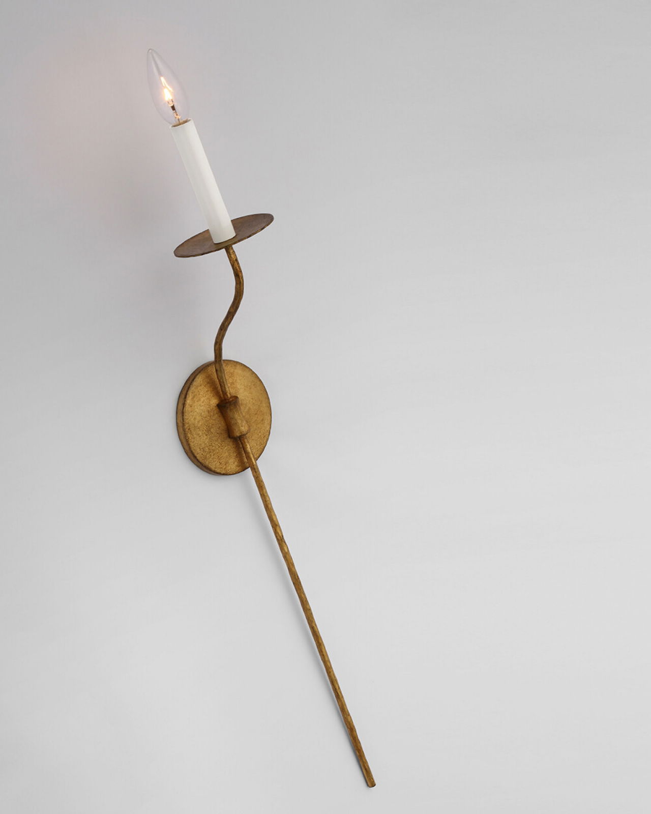 Belfair Tail vägglampa Gilded Iron