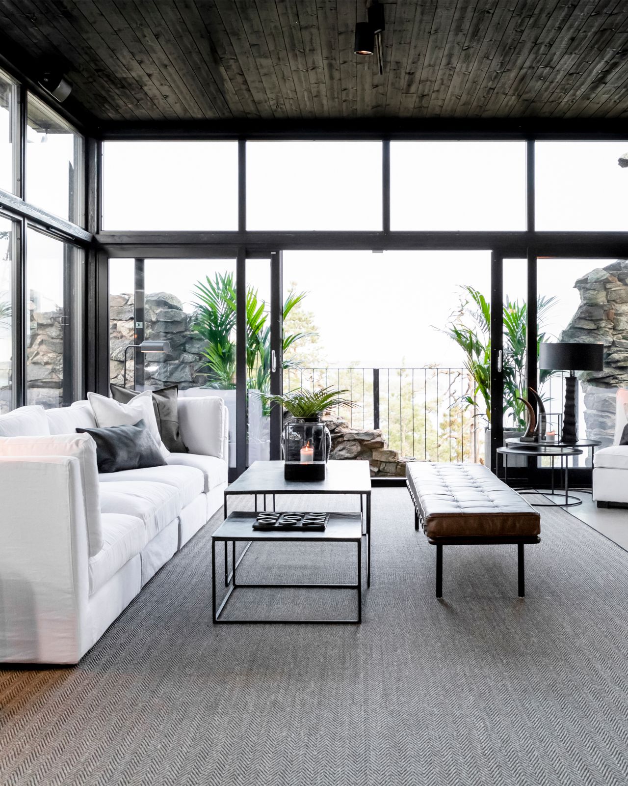 Princetown skinnbänk brun