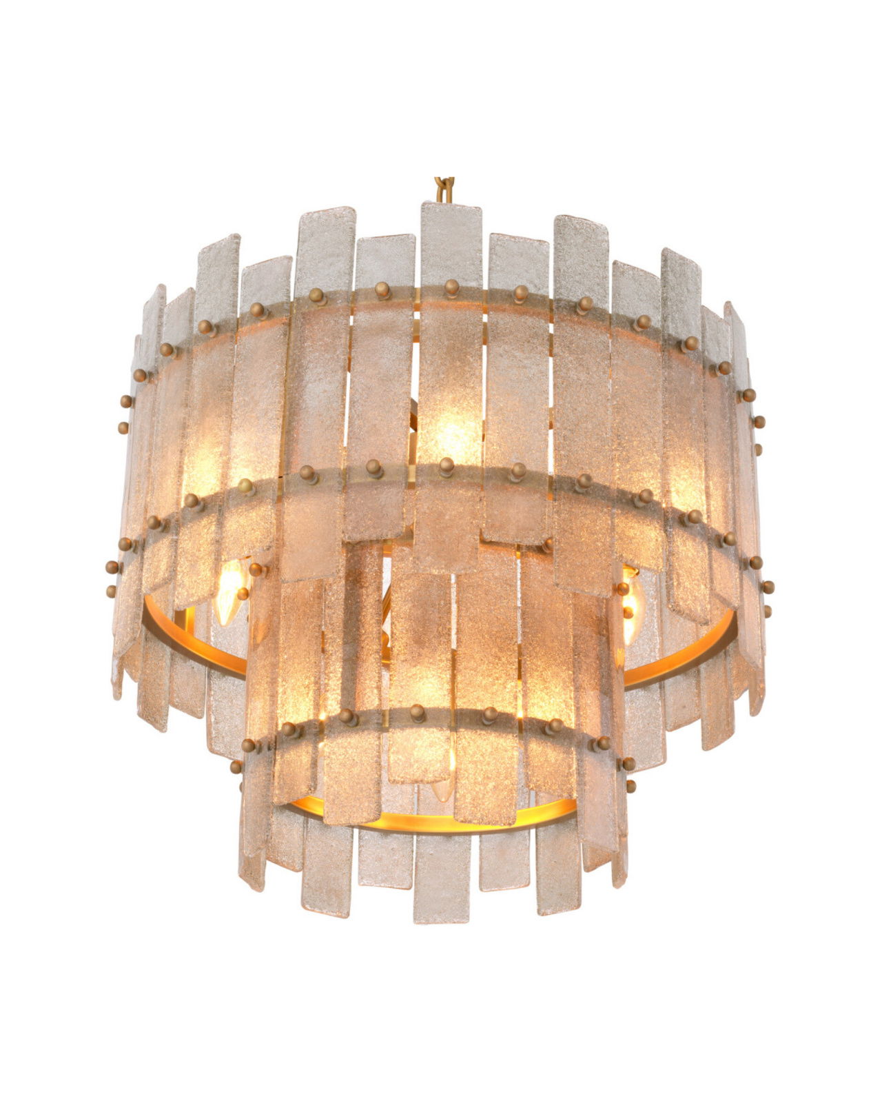 Caprera kroonluchter antiek messing