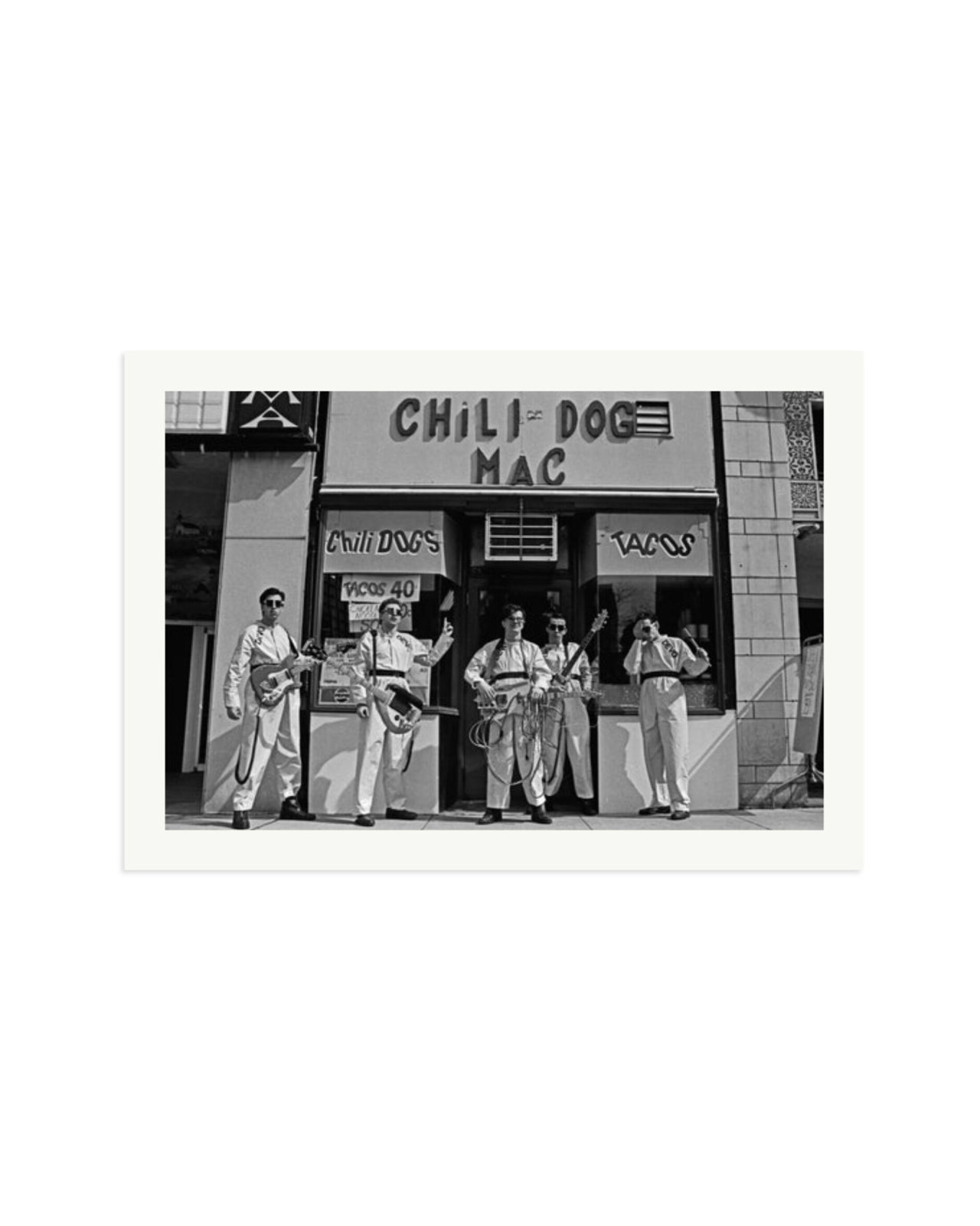 Devo at The Chili Dog Mac in Akron 1978 Print Only / XXL