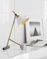 Cleo Table Lamp Bronze and Antique Brass/White