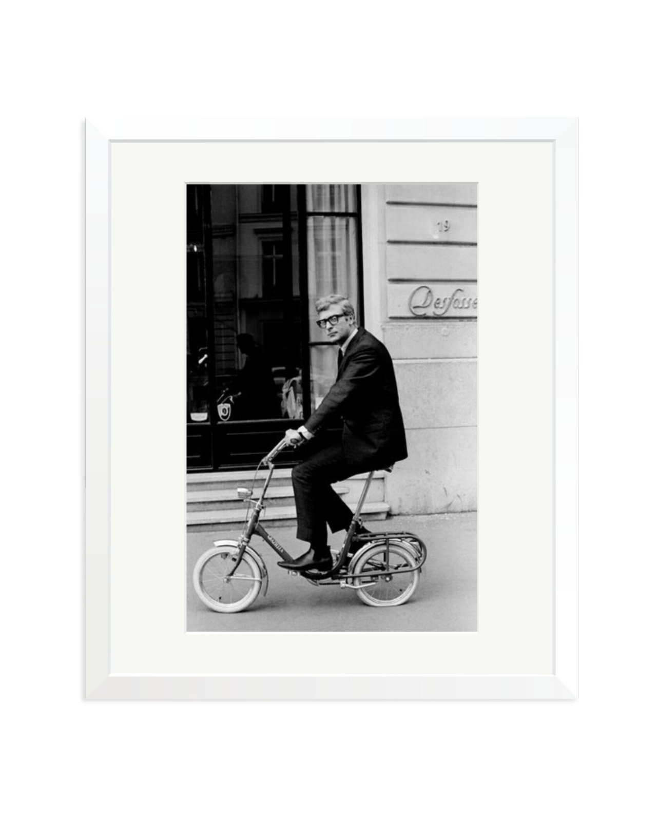 Michael Caine on His Bike White / Large