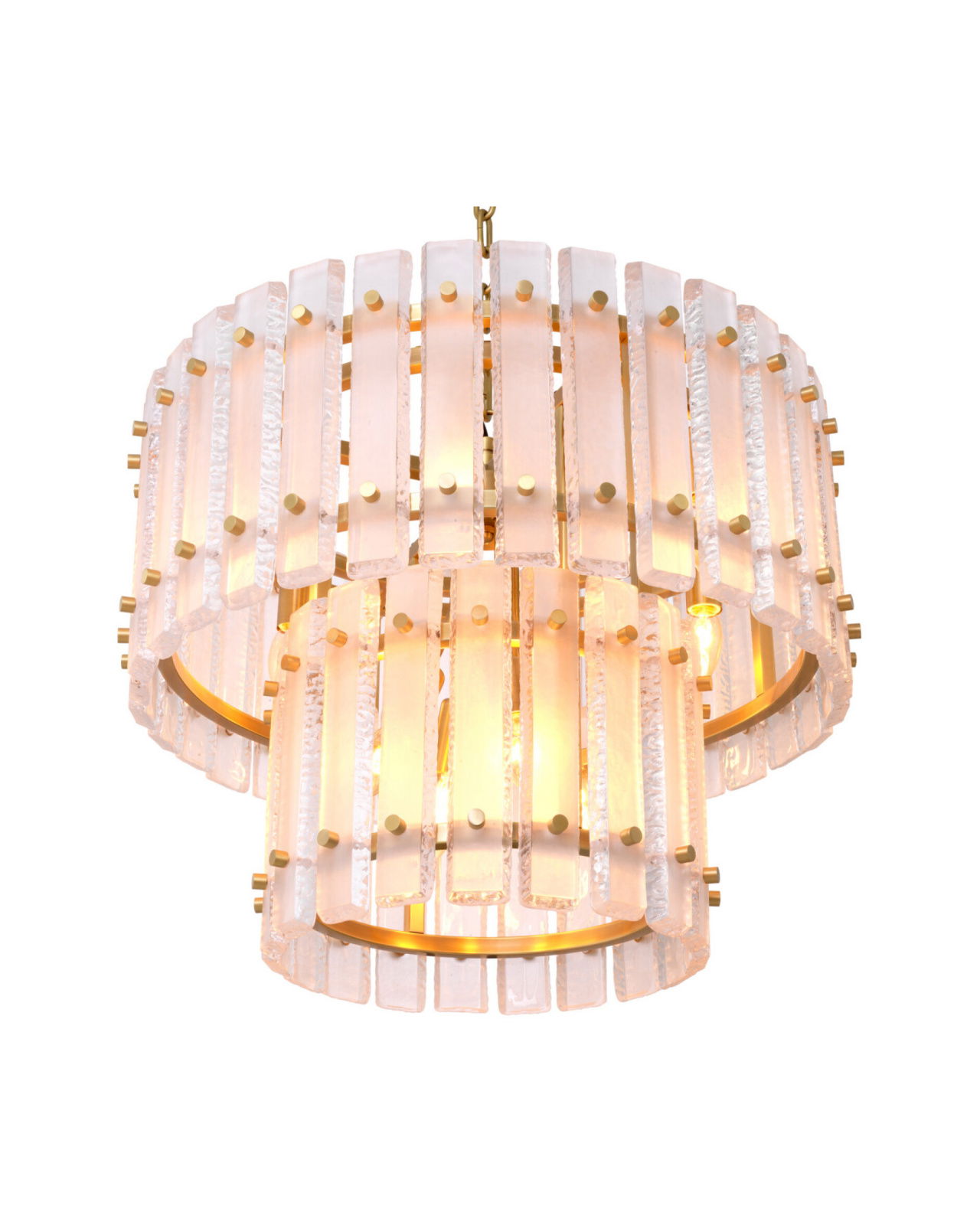 Blason kroonluchter antiek messing