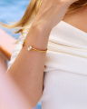 Mini twisted armband linen ignite
