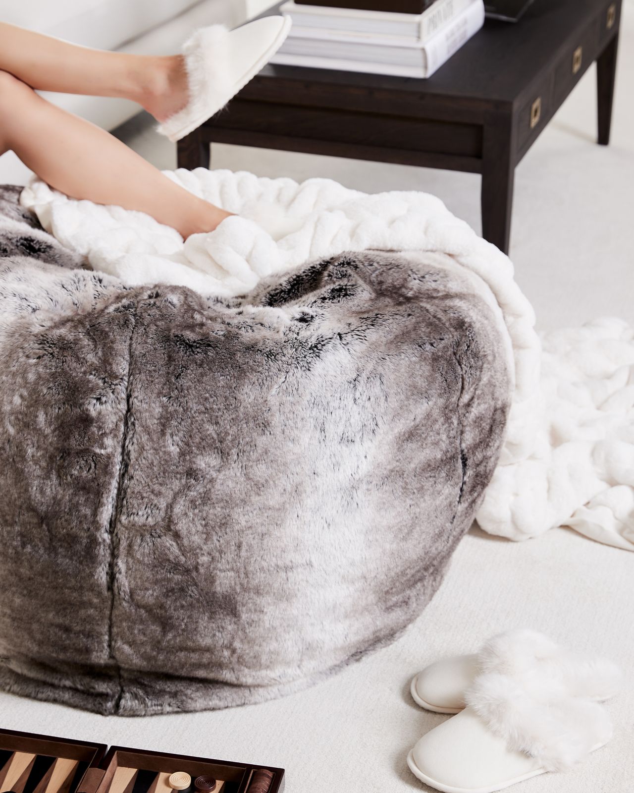 Aspen sittpuff timber wolf