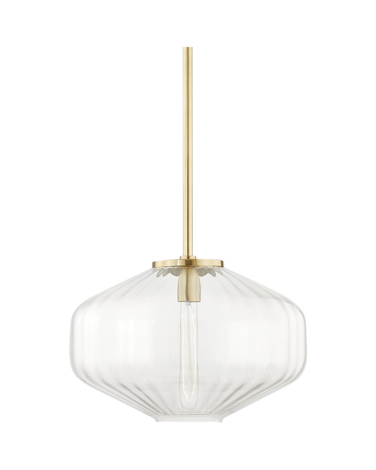 Bennett Pendant Aged Brass