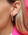 Mini Antonia Earrings Rose Combo