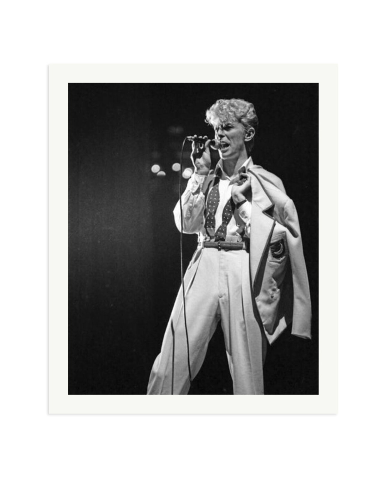 Bowie Serious Moonlight Tour Print Only / XXL