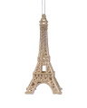 Eiffel Tower Christmas Ornament Champagne