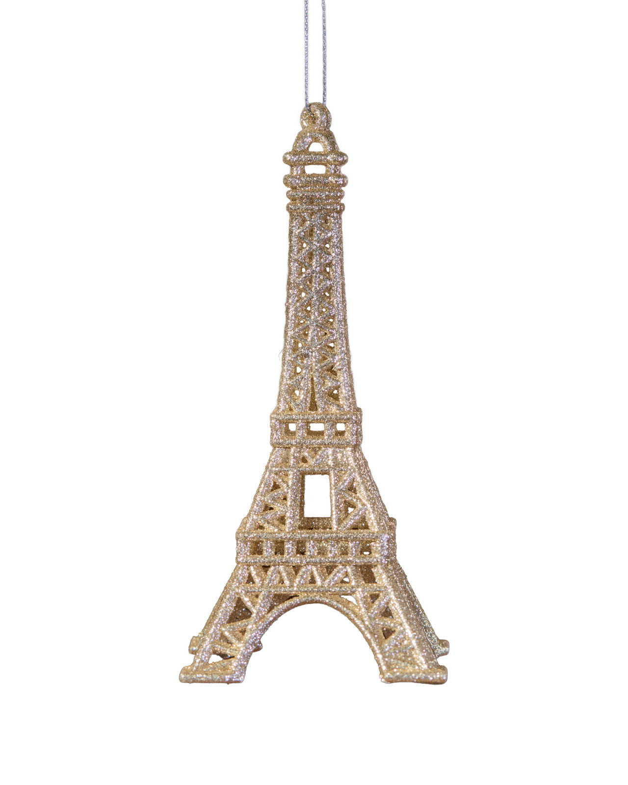 Eiffel Tower Christmas Ornament Champagne