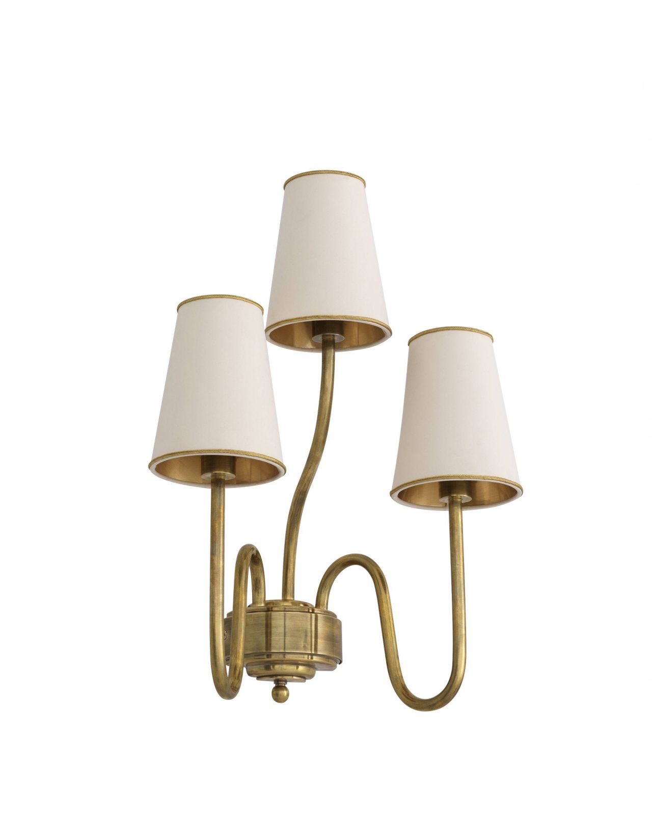 Bergerac vägglampa mässing S