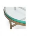 Hoxton coffee table brushed brass finish