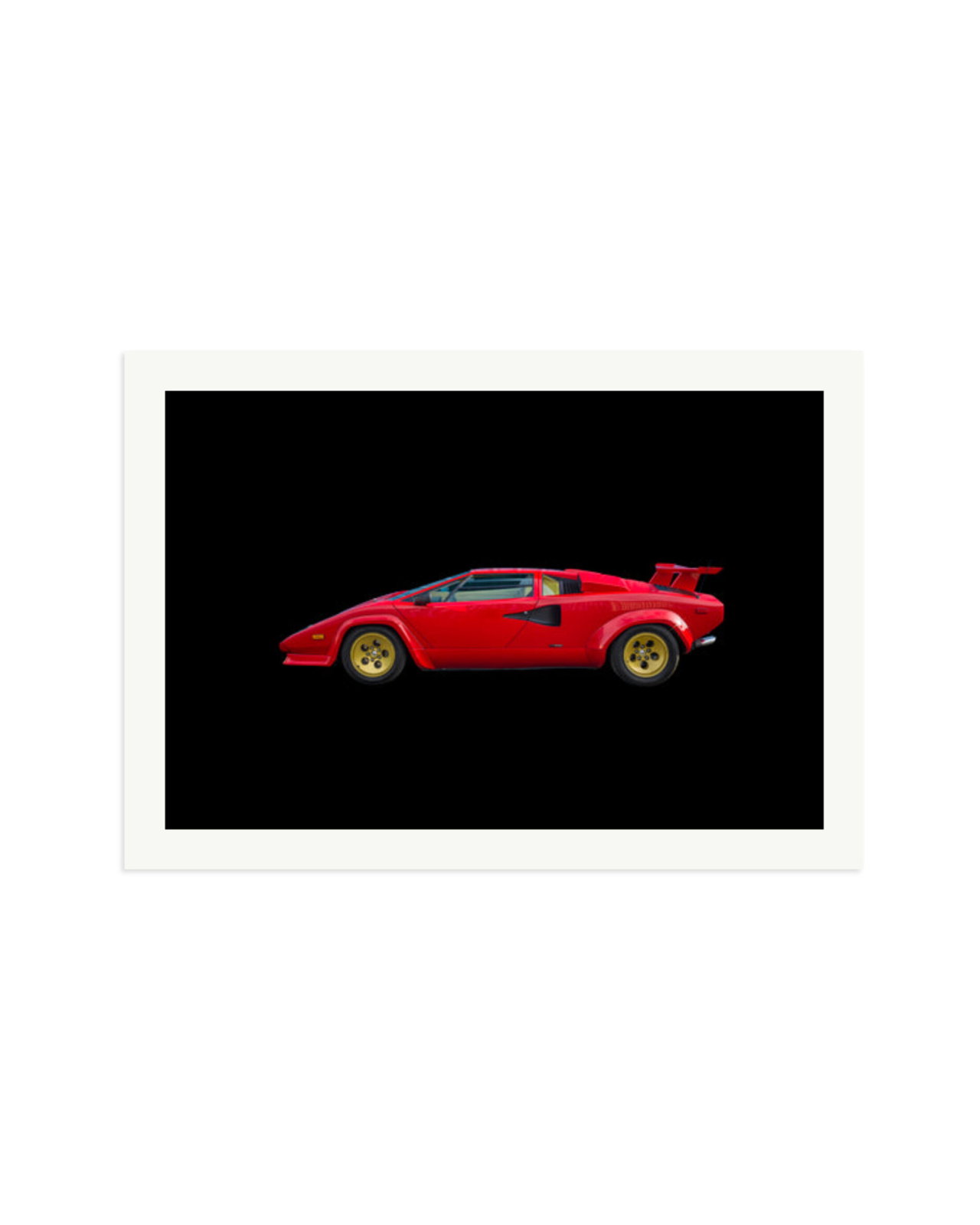 1988 Lamborghini Countach Print Only / XXL