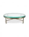 Hoxton coffee table brushed brass finish