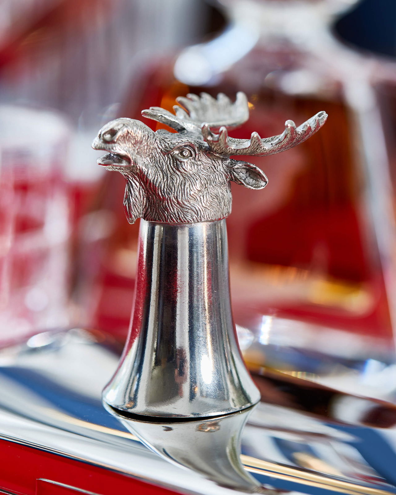 Moose stirrup cup tin