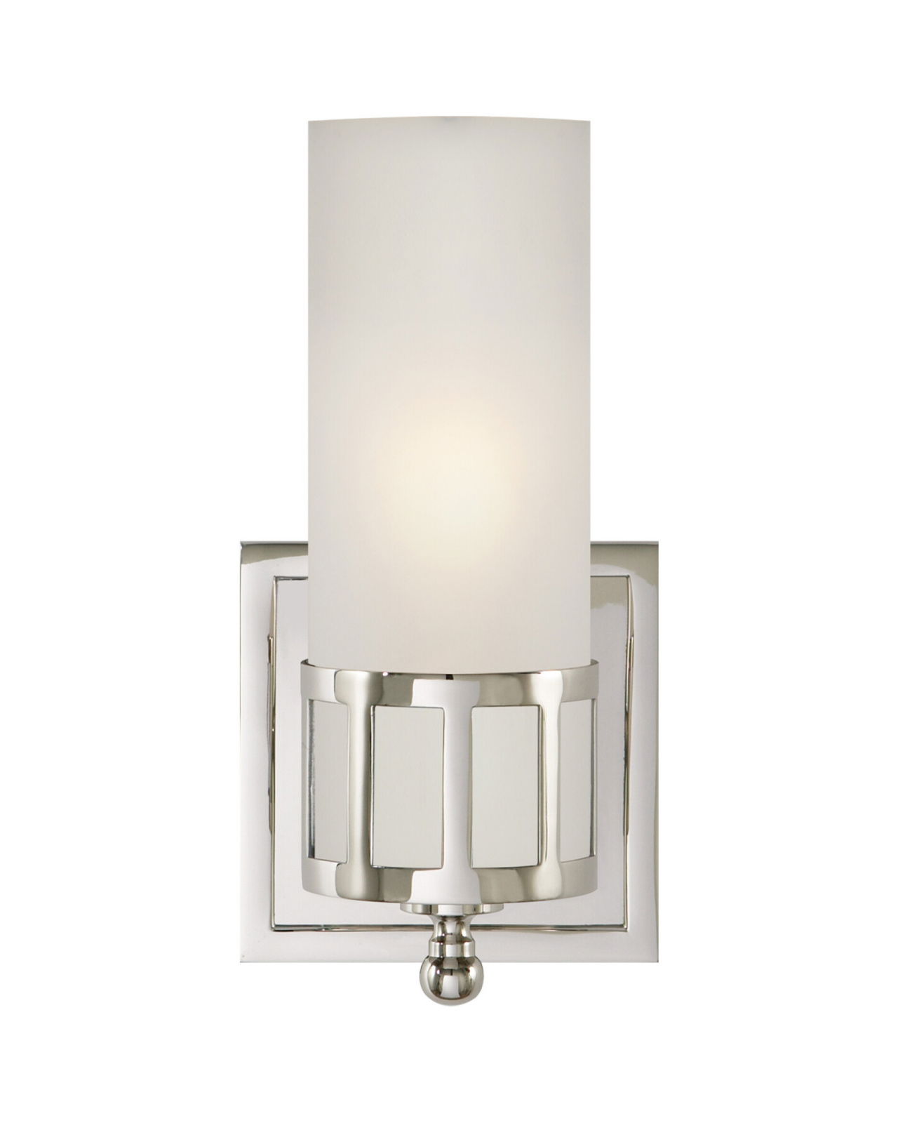 Openwork Single Sconce Polished Nickel