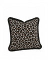 Leovino fringed cushion cover hazel