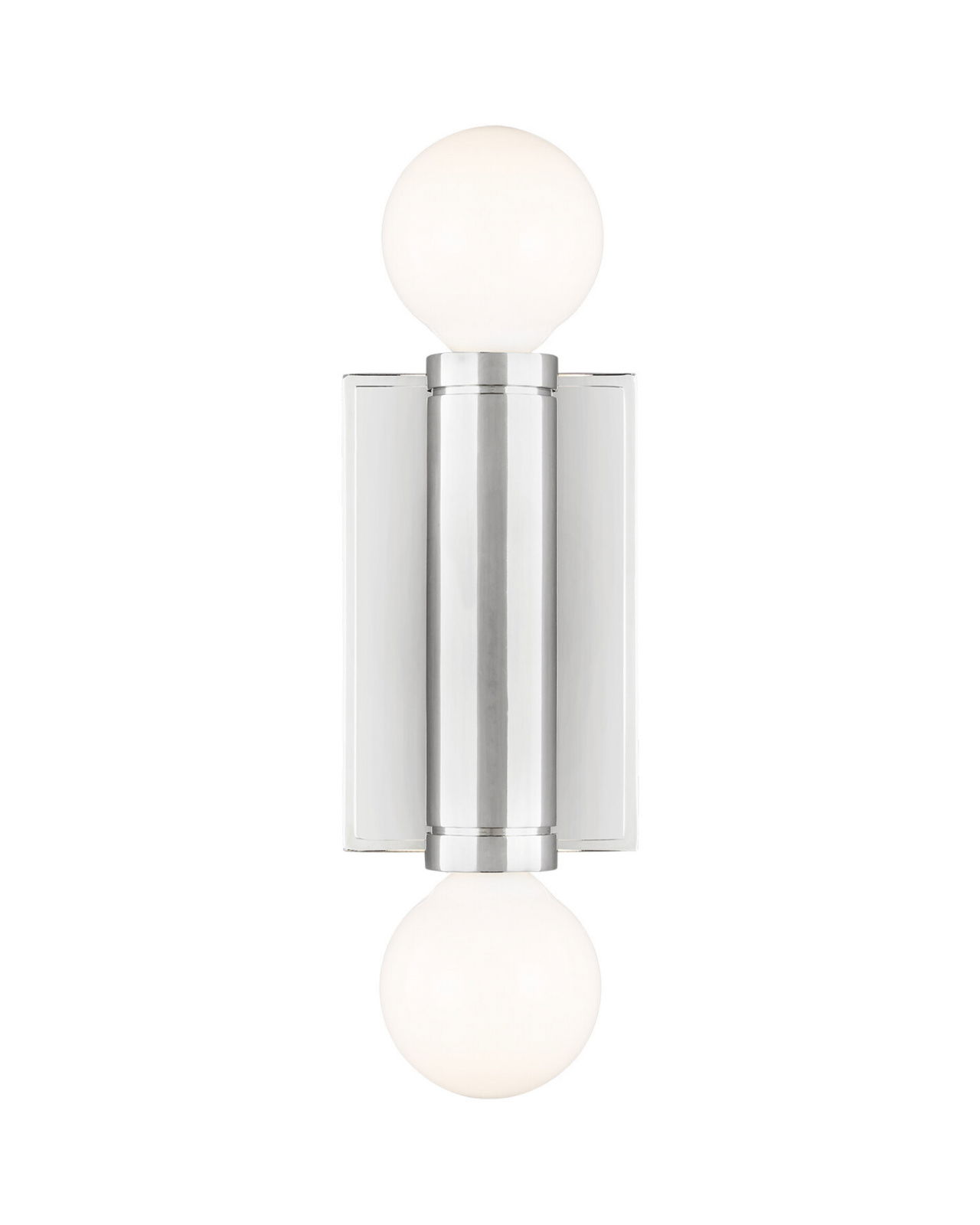 Beckham Modern Double Sconce Nickel