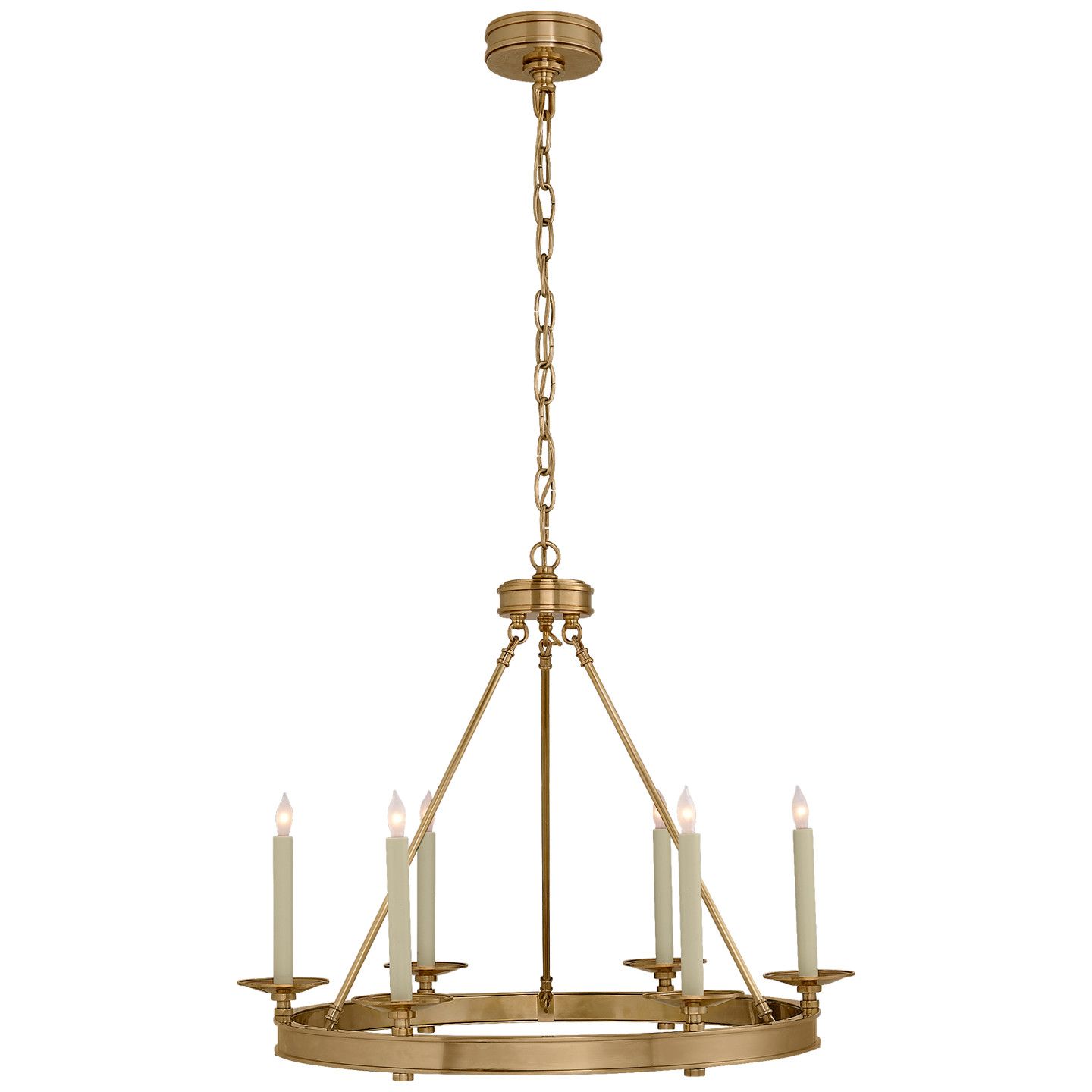 Launceton Small Ring Chandelier Antique- Burnished Brass