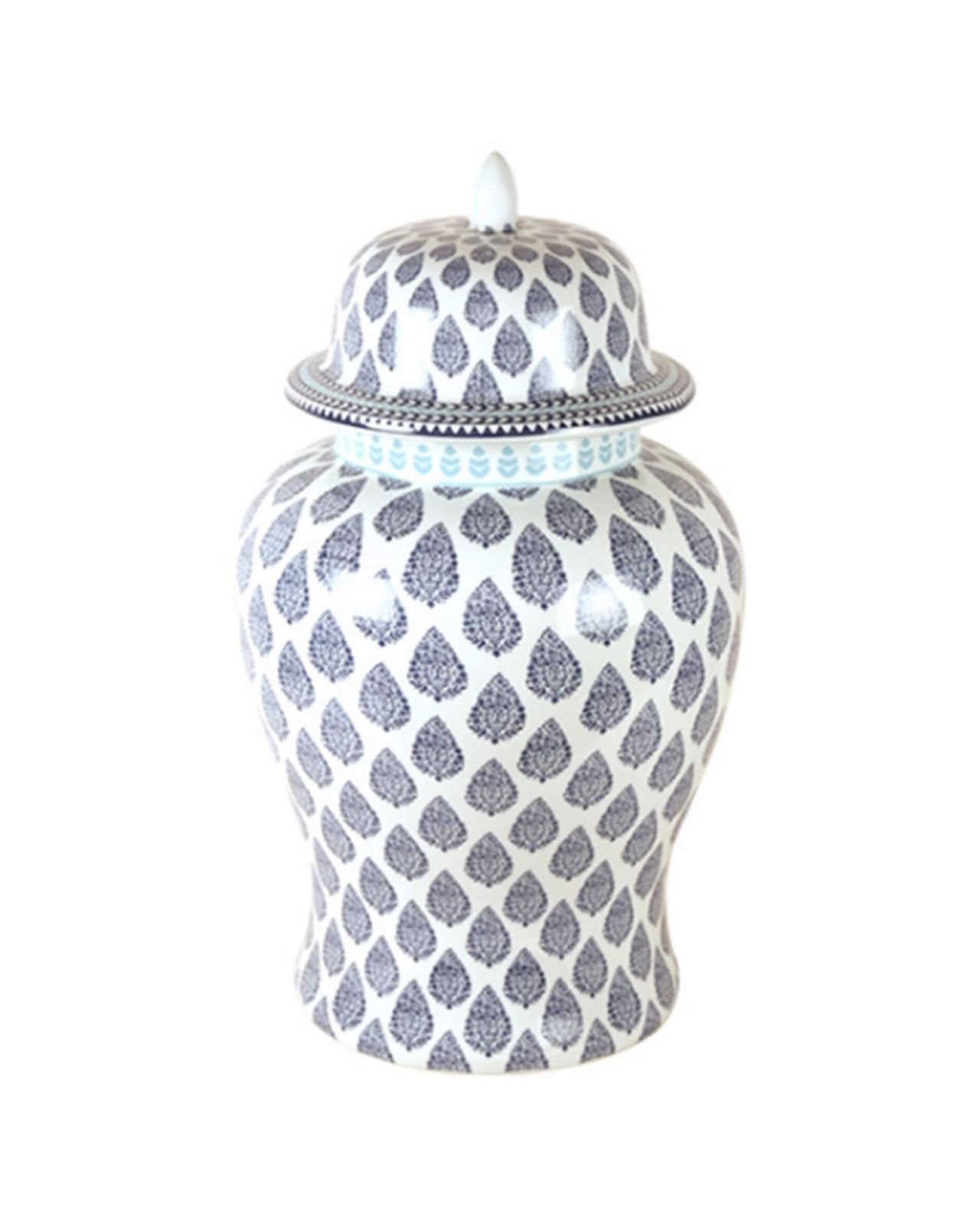 Temple urna vit/blå