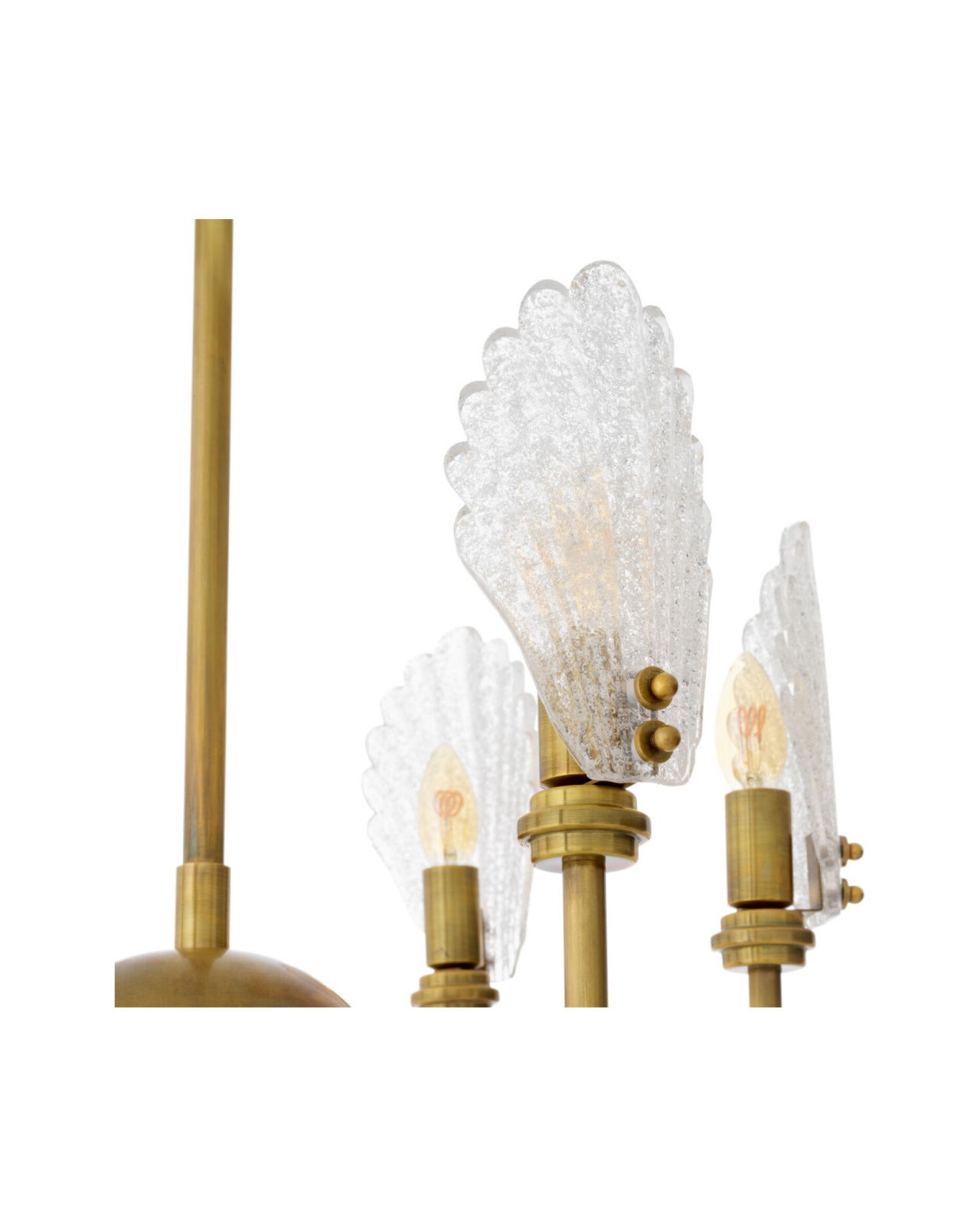 Isabelle kroonluchter antiek messing