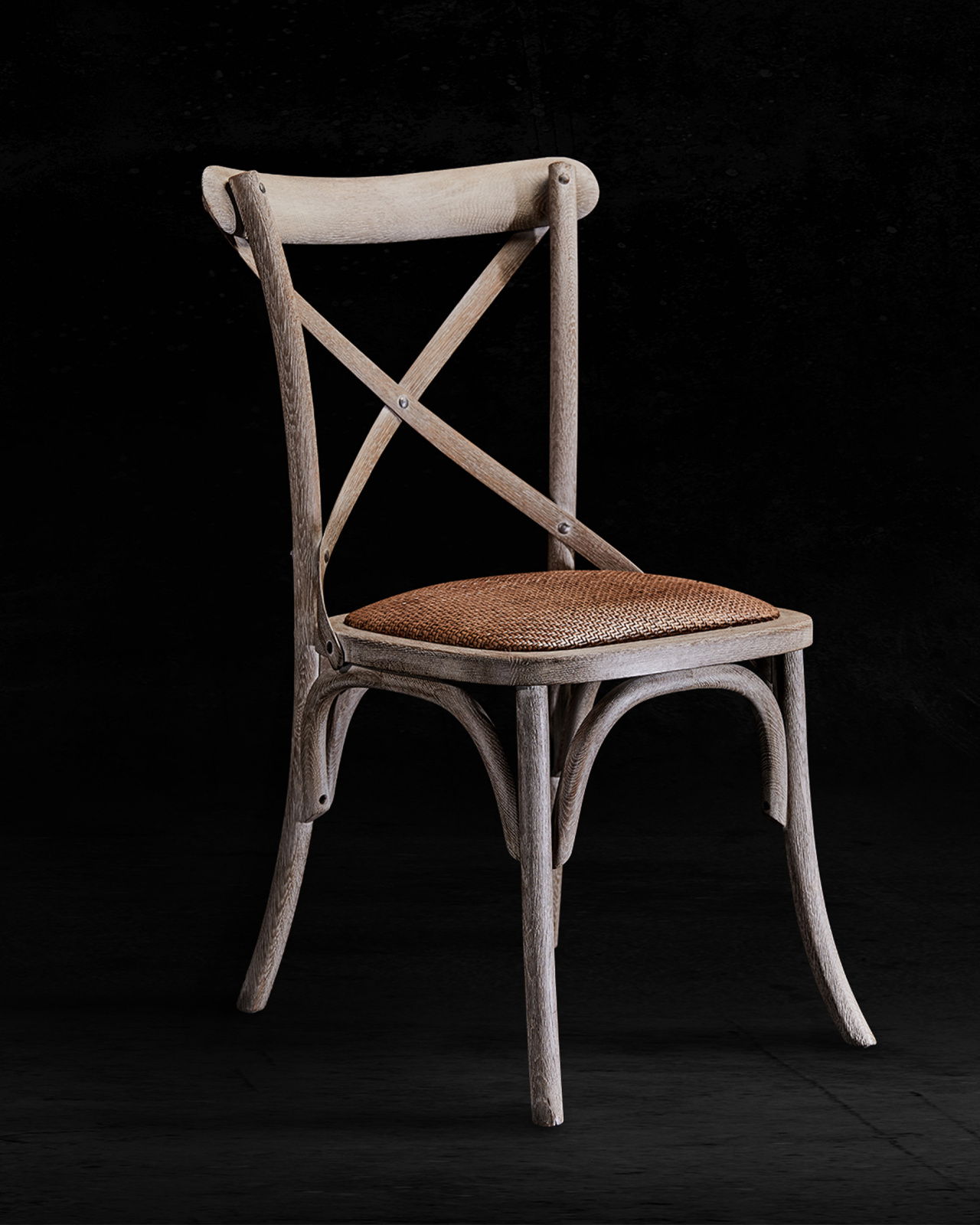 Newport Cross matstol drifted oak