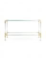 Jacques console table brass
