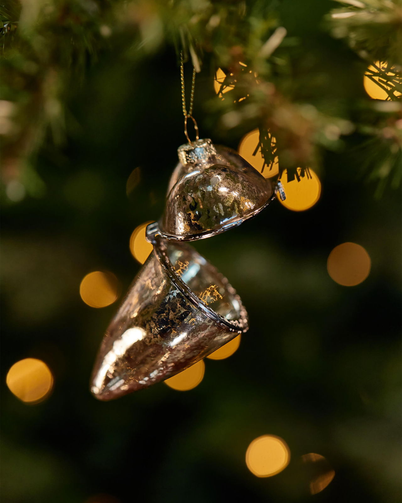 Harmony hjärta julgransdekoration silver