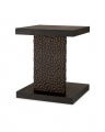 Bravon Side Table Ebony Oak Veneer