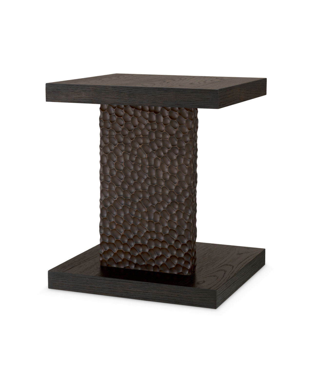 Bravon Side Table Ebony Oak Veneer