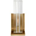 Ambar Tall Wall Light Crystal and Antique Brass