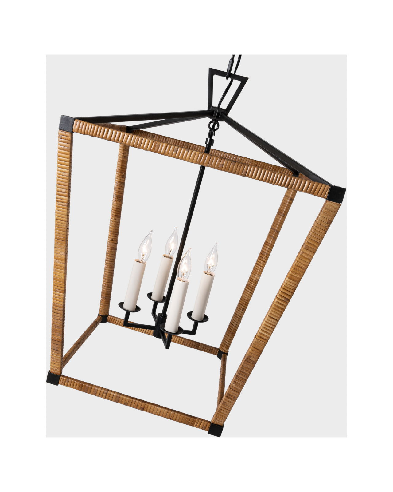 Darlana wrapped taklampa aged iron M