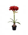 Amaryllis Kunstpflanze rot
