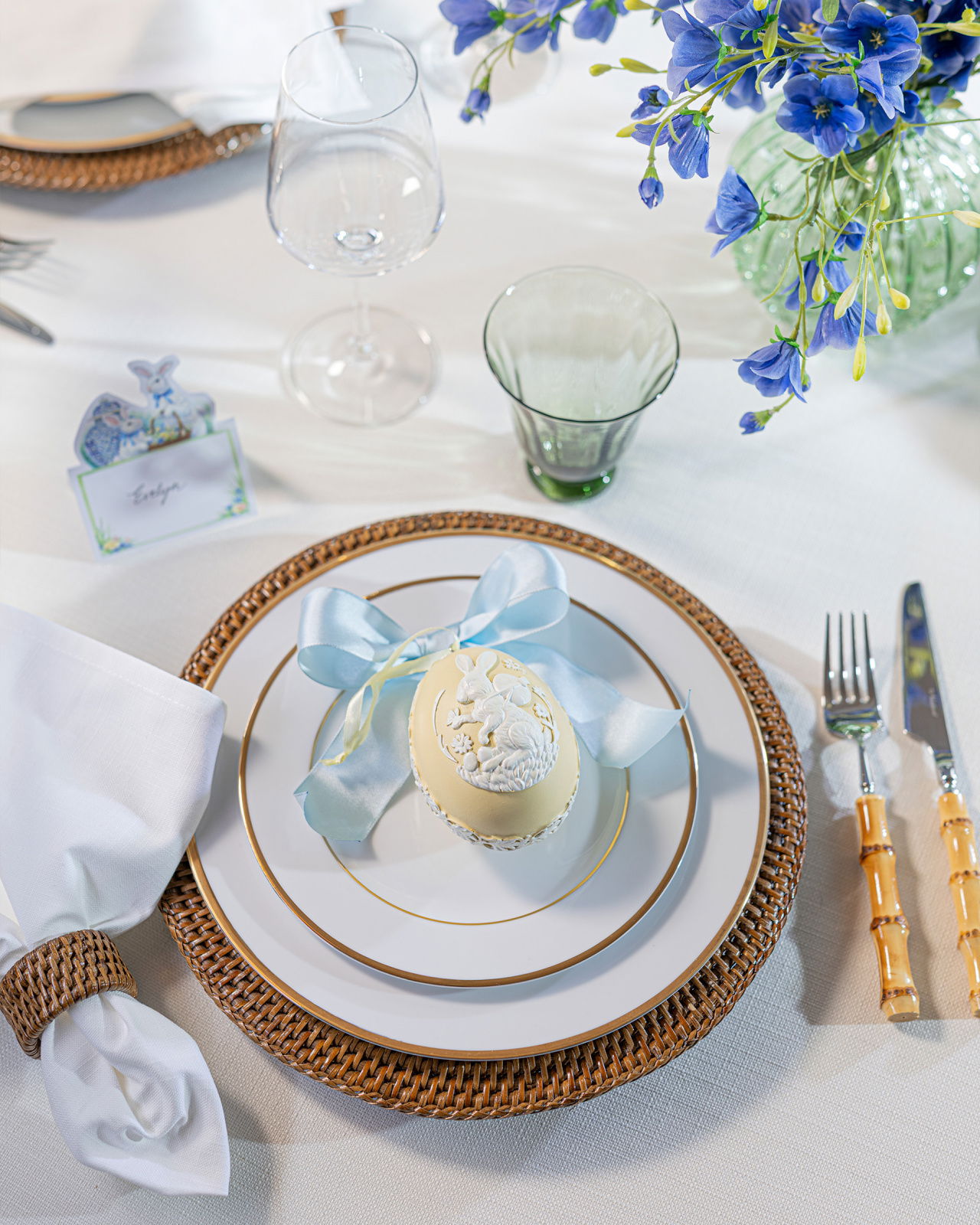 Estrid påskägg hängande dekoration gul