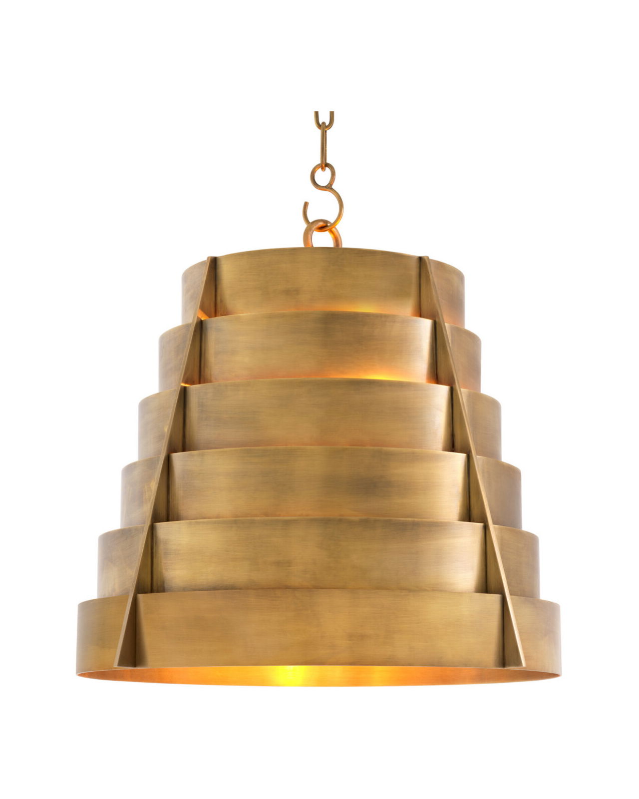 Fitzroy plafondlamp messing