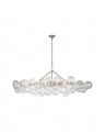 Talia Linear Chandelier Silver Large