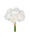 Pioenboeket kunstbloemen wit