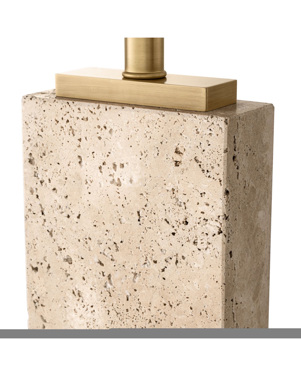 Newton bordslampa travertin
