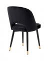 Cliff Dining Chairs Roche Black Velvet Set of 2