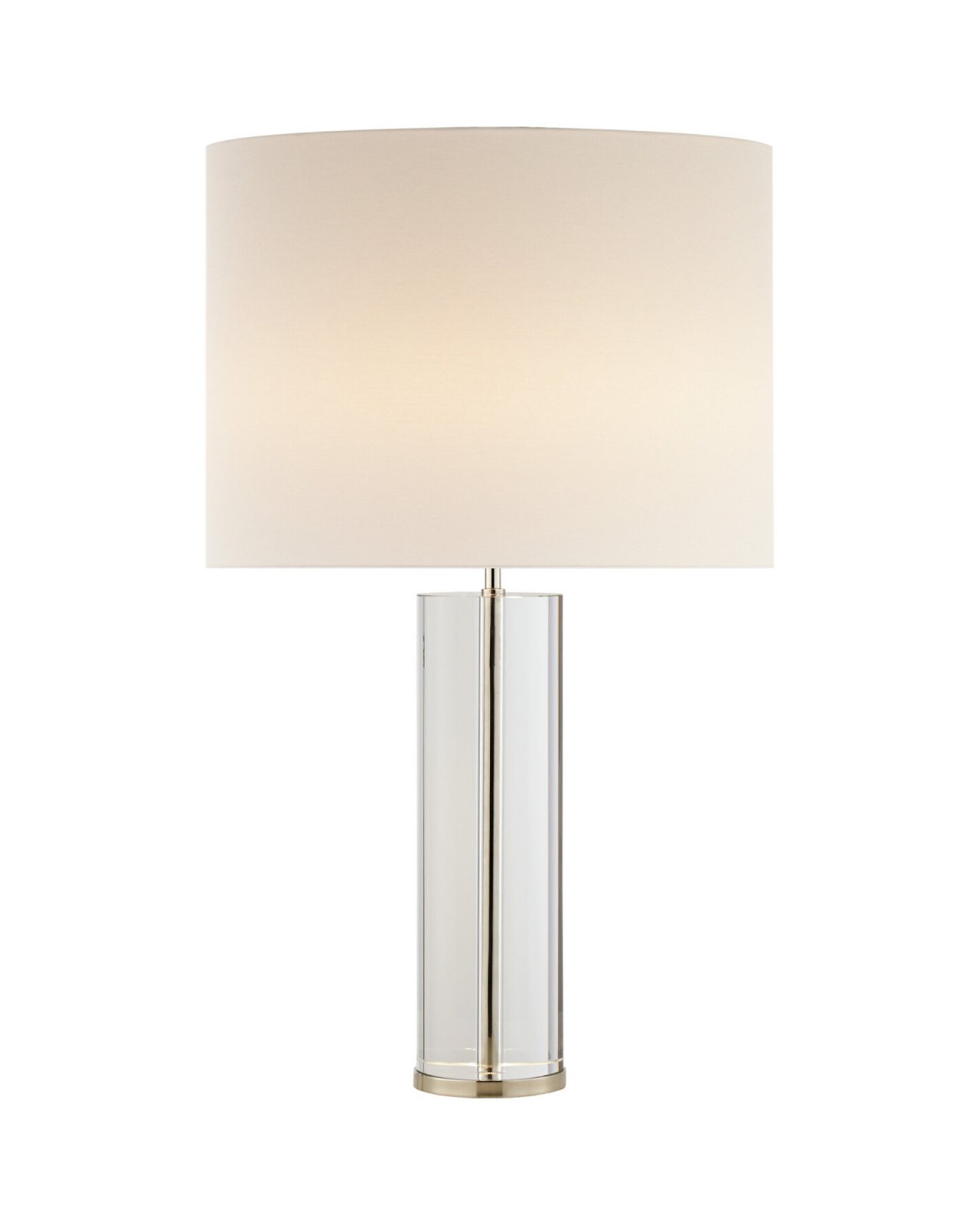 Lineham Table Lamp Crystal and Polished Nickel