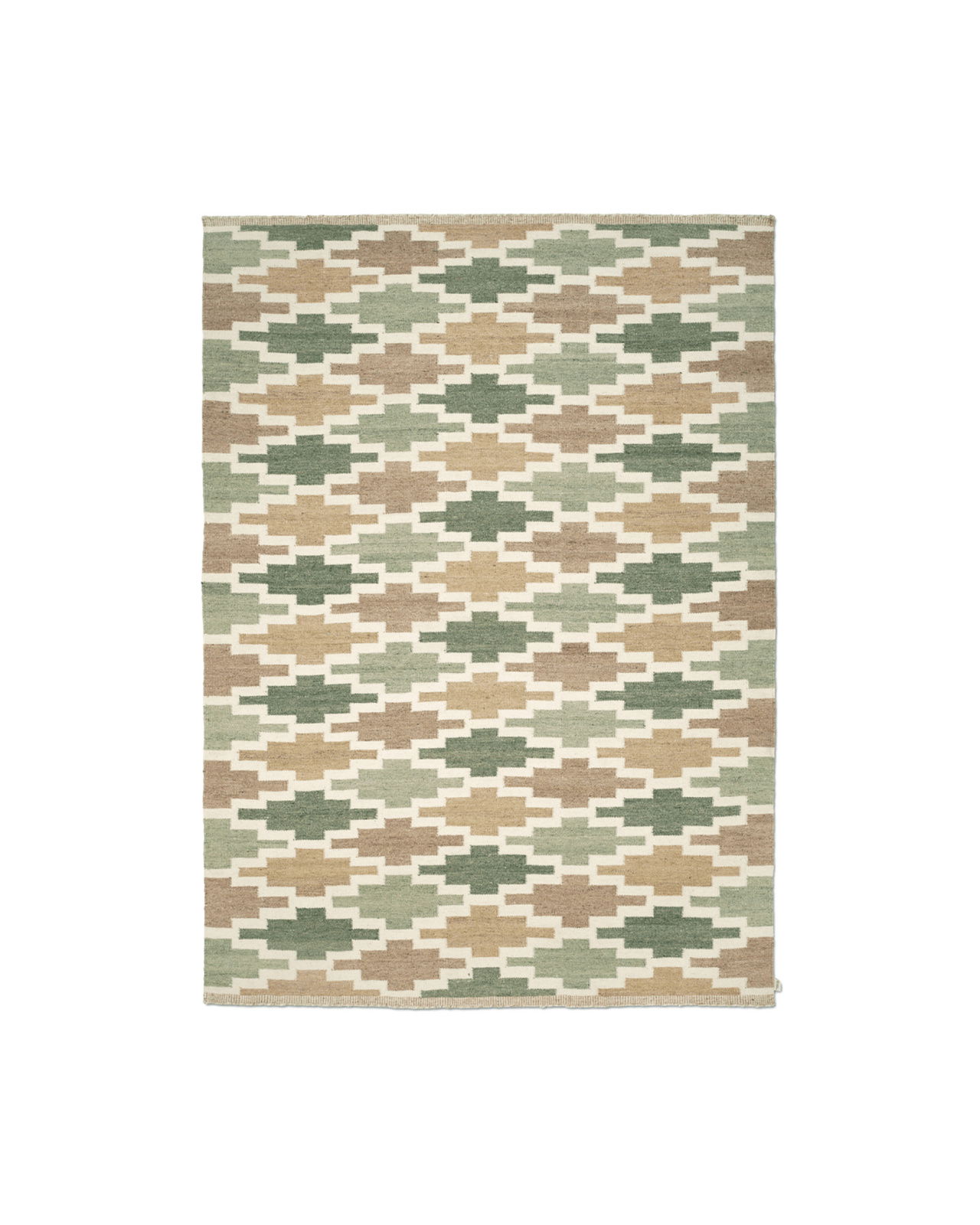 Rug Korsnäs green beige