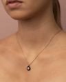 Sofia halsketting ivory pearl/jet