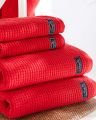 Fisher Island towels red
