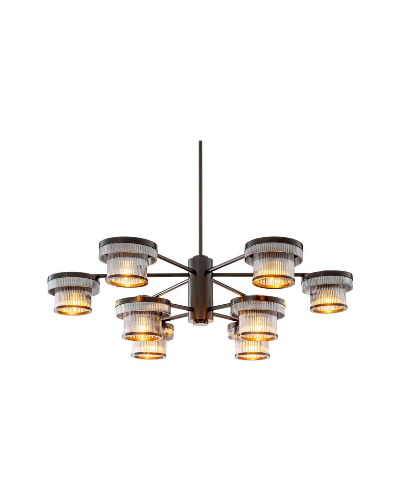 Andromeda kroonluchter brons